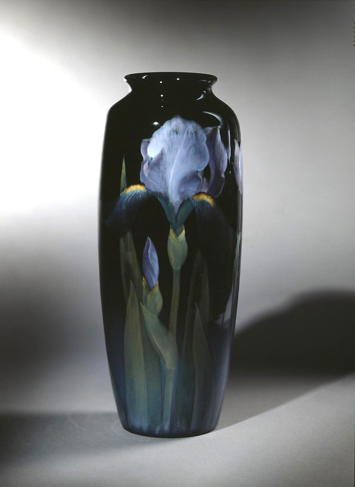 Rookwood Black Iris vase