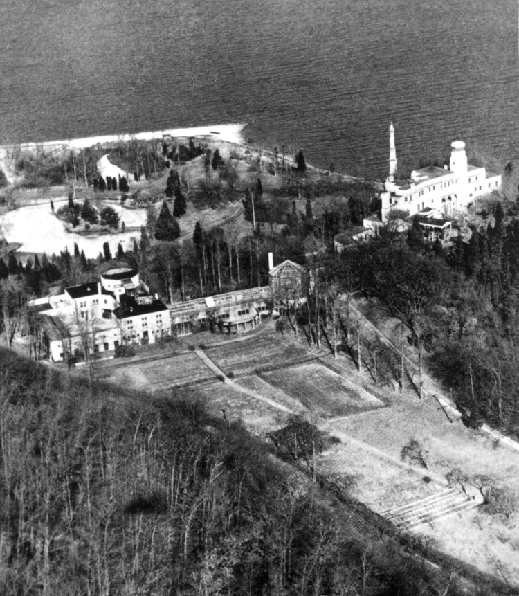 Aerial view of Laurelton Hall