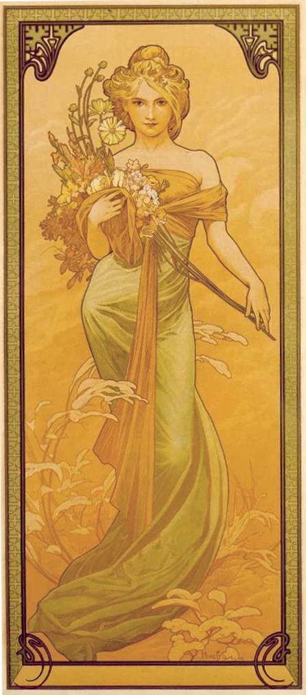 Young Girl Holding a Bouquet of Flowers