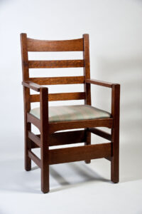 Stickley oak armchair, 1904-07